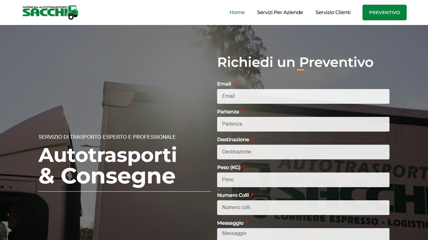 Trasporti a Casale Corte Cerro - Autotrasporti Sacchi
