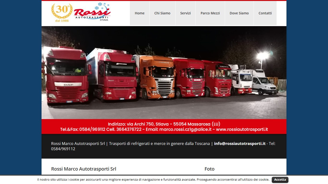 Trasporti a Stiava - Rossi Marco Autotrasporti Srl