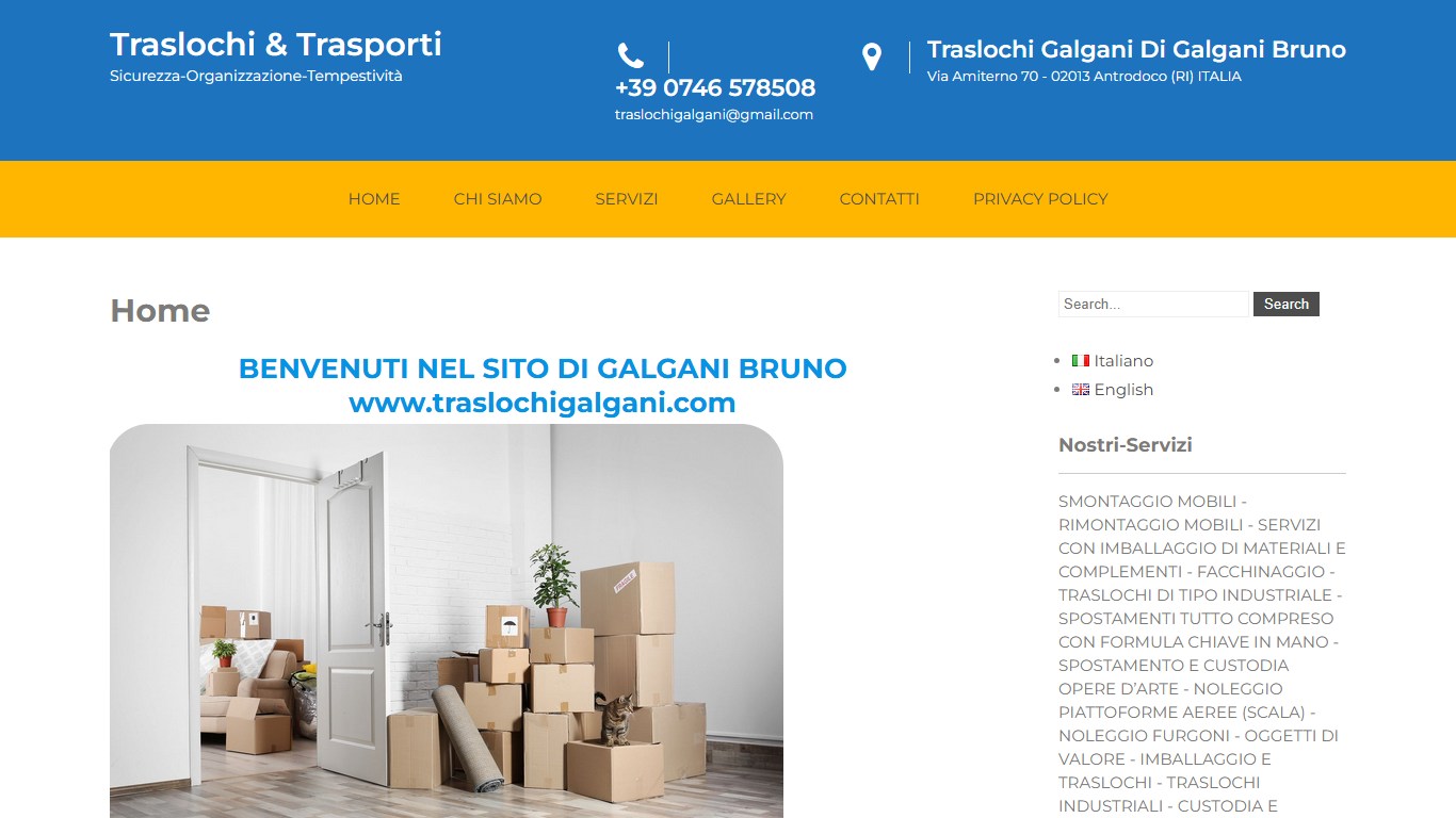 Traslochi a Antrodoco - Galgani Bruno